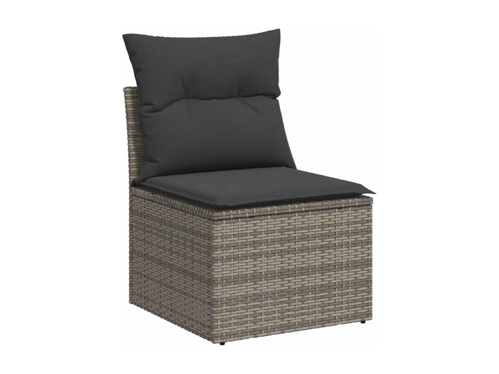 Gray Woven Resin Wicker Outdoor Furniture Set