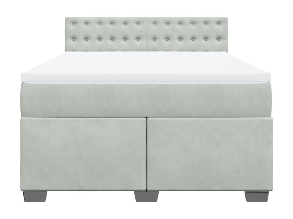 Gray Velvet Mattress, 140 x 200 cm
