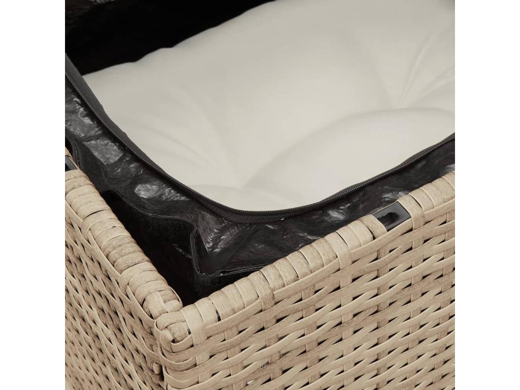 Beige Woven Resin Wicker Outdoor Furniture Set - dlz1766576415152