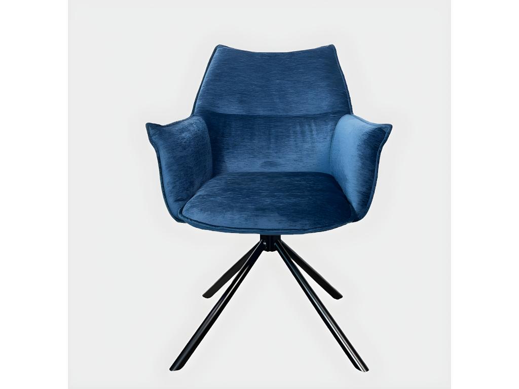 Blue Velvet Accent Chair