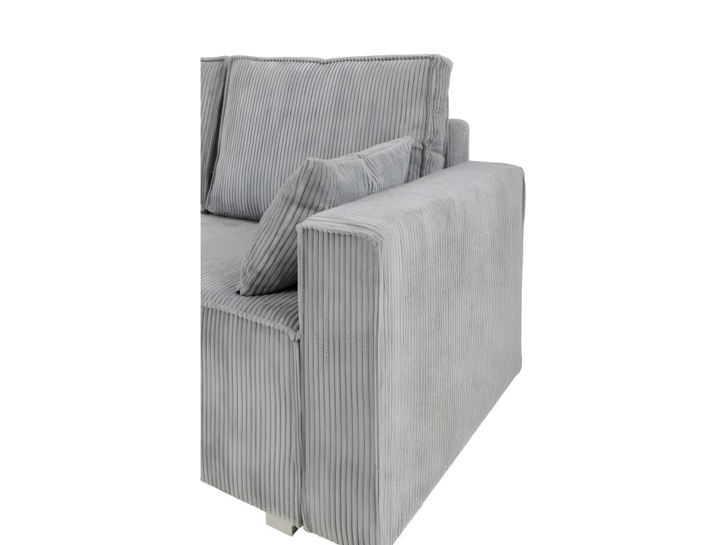 Beige Velvet Sofa Bed