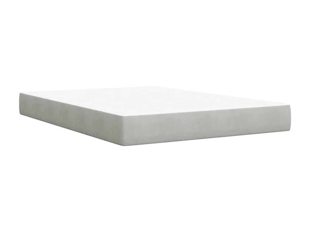 Gray Velvet Mattress, 140 x 200 cm
