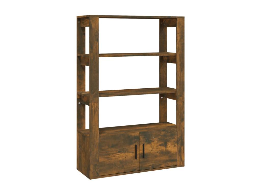 Brown Engineered Wood Sideboard, 80 x 30 x 119.5 cm