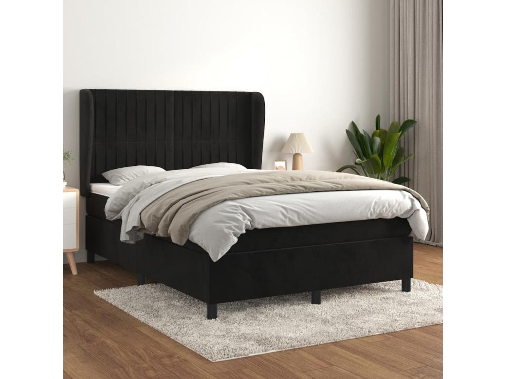 Black Velvet Mattress, 140 x 200 cm