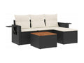 Black Woven Resin Wicker Outdoor Furniture Set - dlz1766576160167