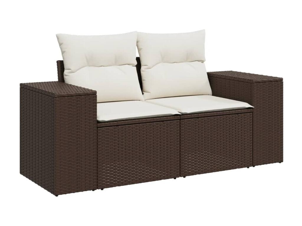 Brown Woven Resin Wicker Outdoor Furniture Set - dlz1766576504277
