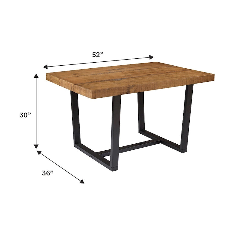 Middlebrook Solid Wood 52-inch Distressed Dining Table