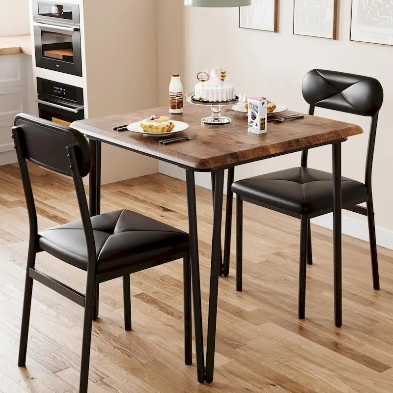 Dining Table for 2, Small Table and Chairs Set of 2