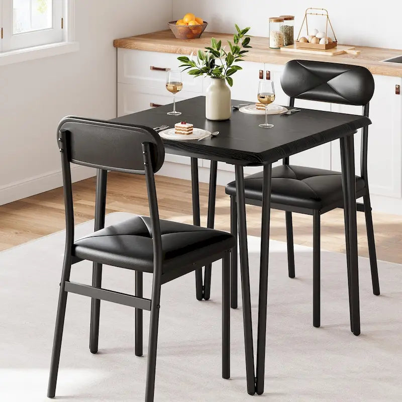 Dining Table for 2, Small Table and Chairs Set of 2