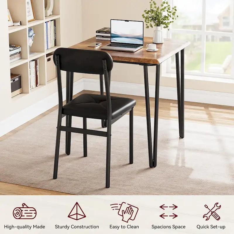 Dining Table for 2, Small Table and Chairs Set of 2