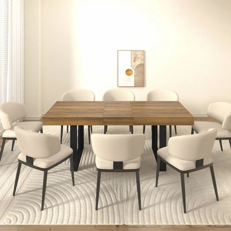 Versatile Extendable Dining Table for Large Gatherings, Enhancing Dining Experience