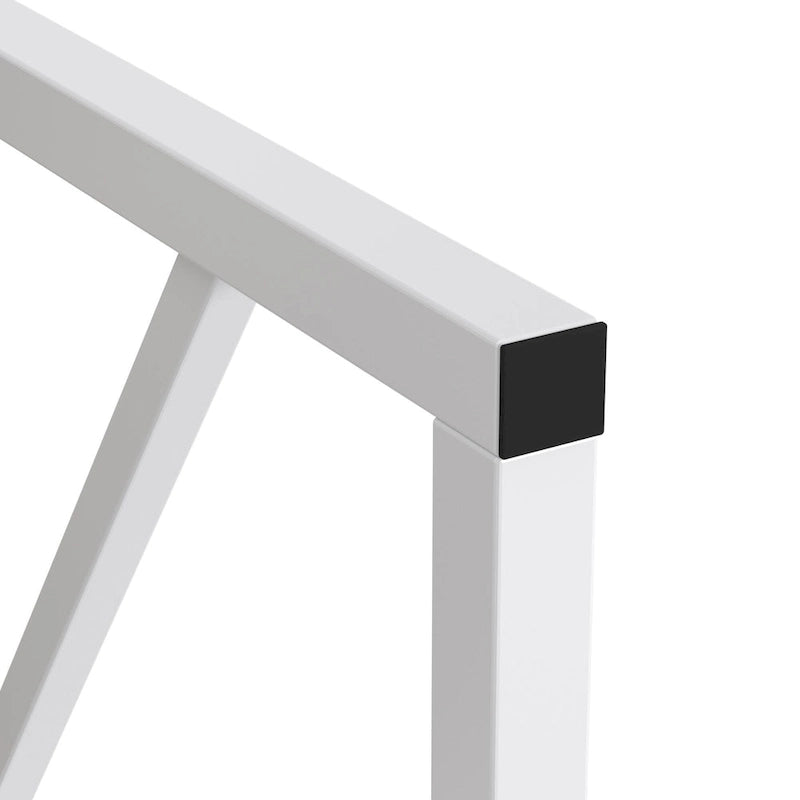 44.3  Dining Table with Benches Kitchen Table set for 4 Rectangular Dining Room Table Set with 2 Metal Wood Benches