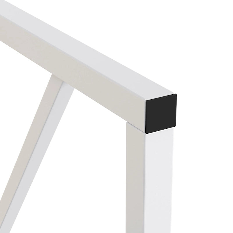 44.3  Dining Table with Benches Kitchen Table set for 4 Rectangular Dining Room Table Set with 2 Metal Wood Benches