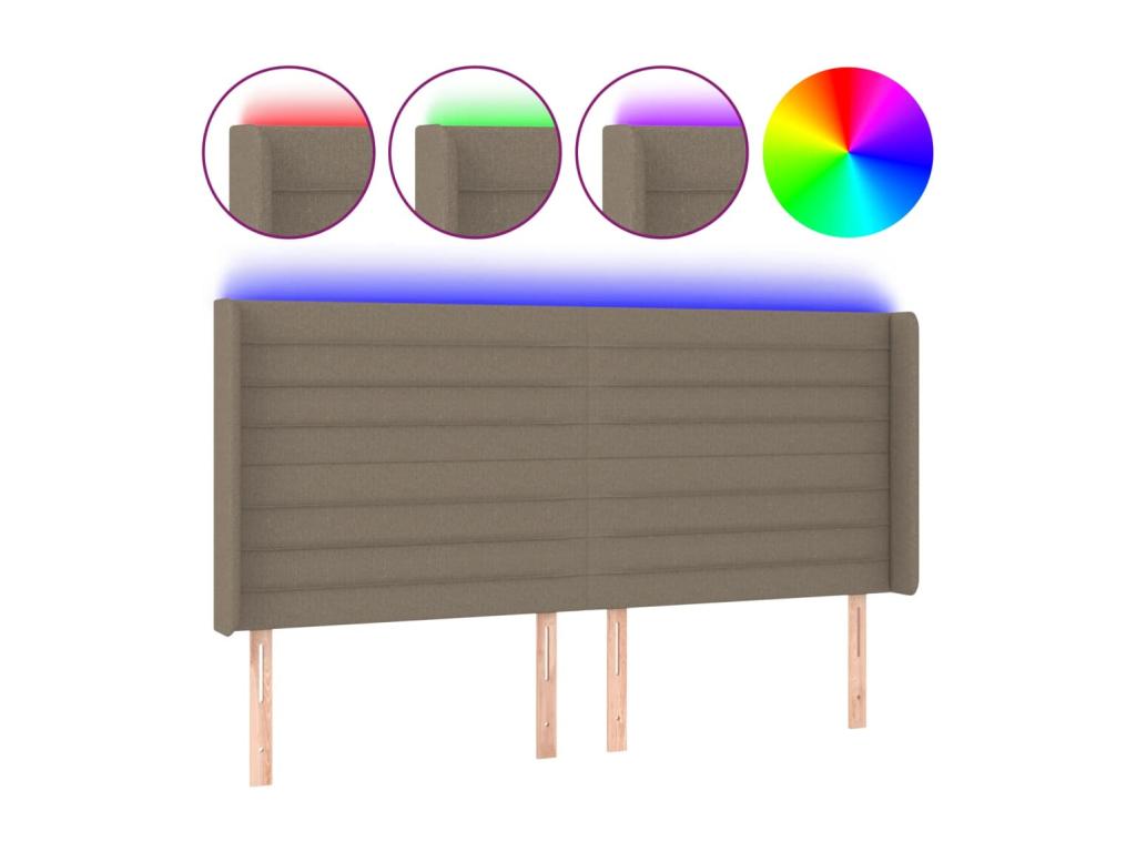 Fabric Bed, 163 x 16 x 118 cm