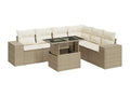 Beige Woven Resin Wicker Outdoor Furniture Set - dlz1766576222777