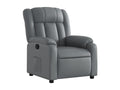 Gray Faux Leather Accent Chair