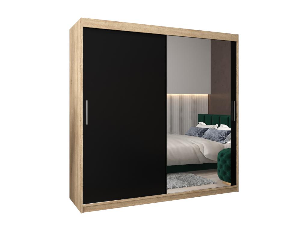 Black Wardrobe, 200 x 62 x 200 cm