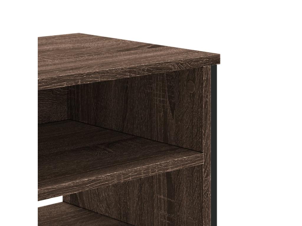 Brown Engineered Wood TV Stand, 180 x 34 x 41 cm