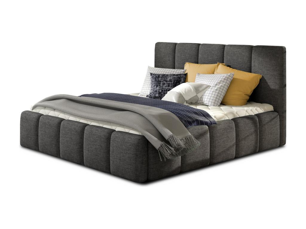 Gray Fabric Bed, 140 x 200 cm - dlz1766576231634