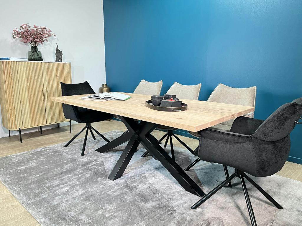 Beige Oak Wood Table