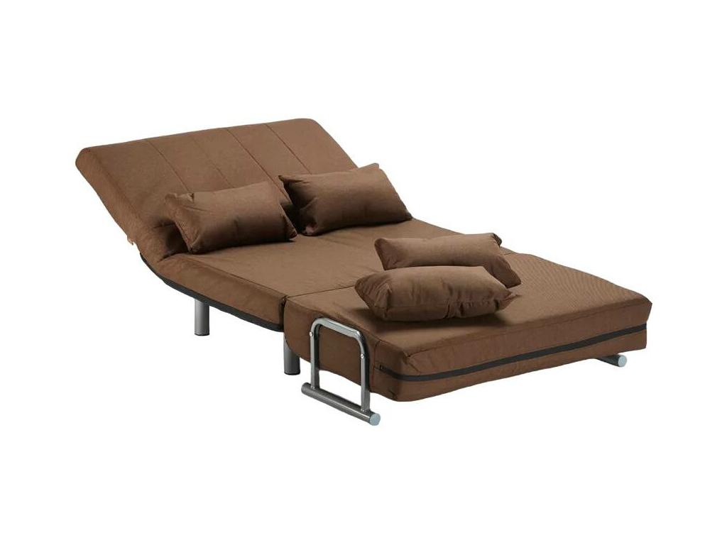 Brown Fabric Bed
