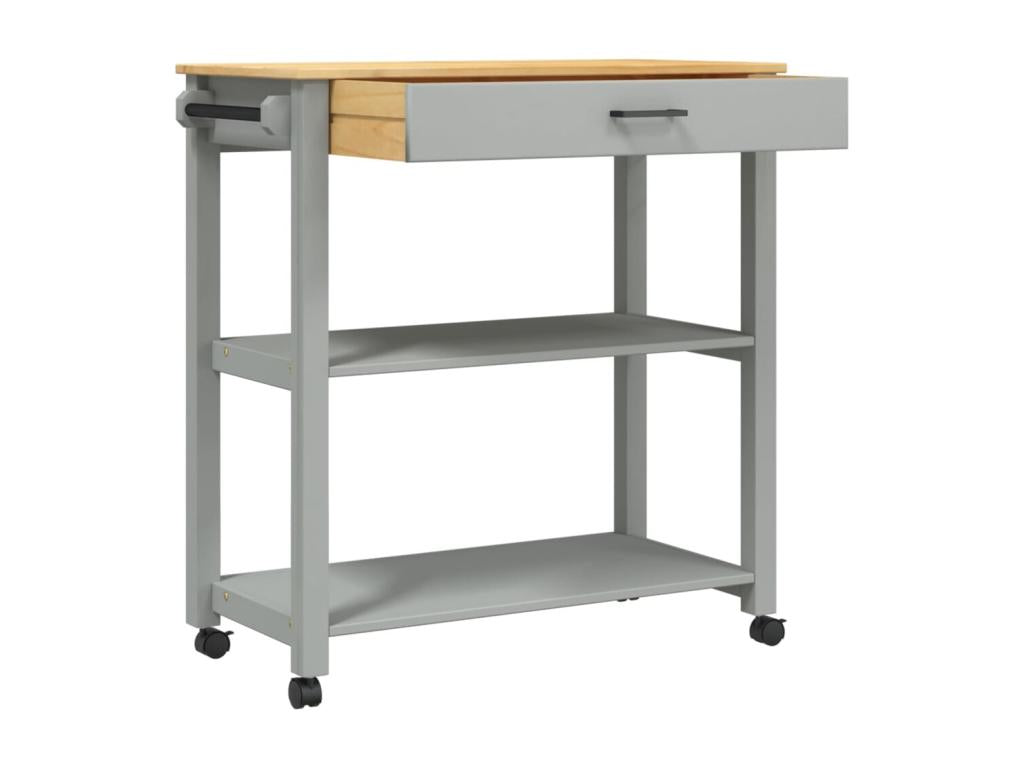 Gray Solid Wood Home Furniture, 84 x 40 x 90 cm