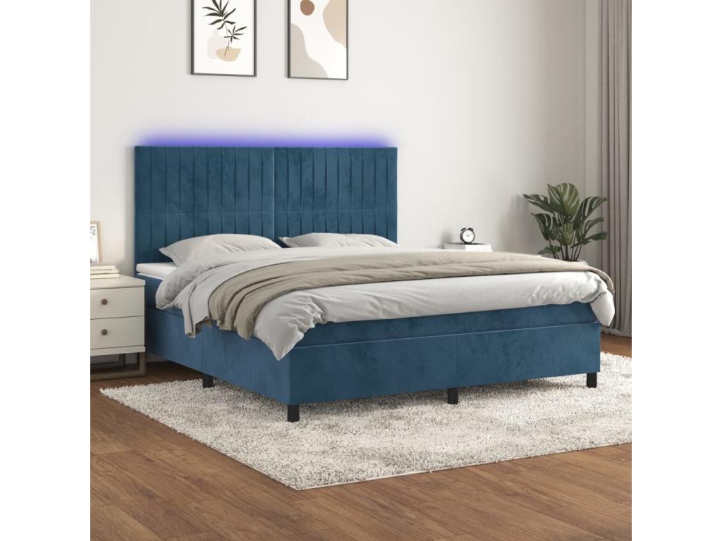 Blue Velvet Mattress, 160 x 200 cm