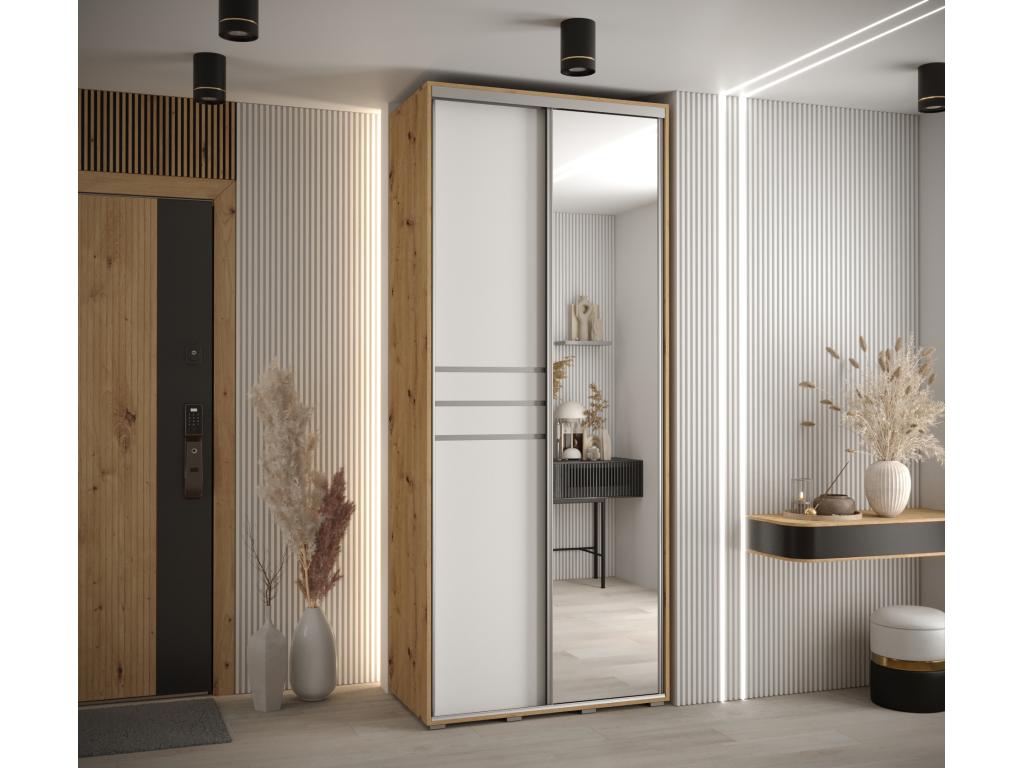 White Wardrobe, 100 x 45 x 235.2 cm