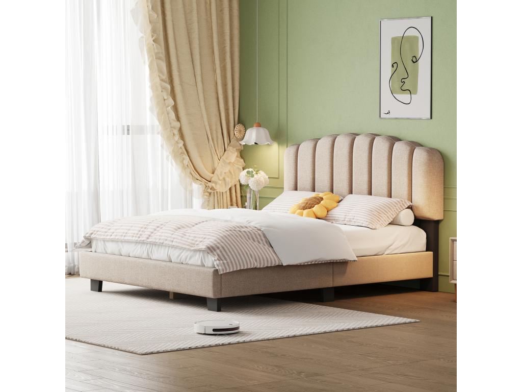 Beige Mattress, 140 x 200 cm