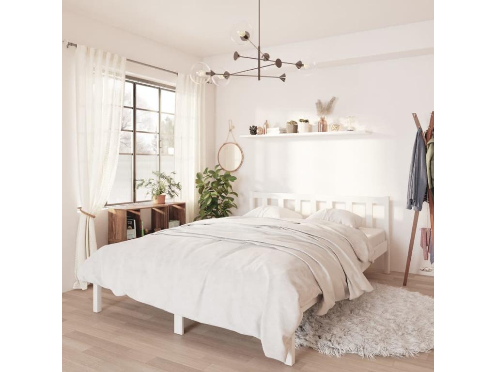 White Pine Wood Bed Frame, 120 x 200 cm - dlz1766576289686