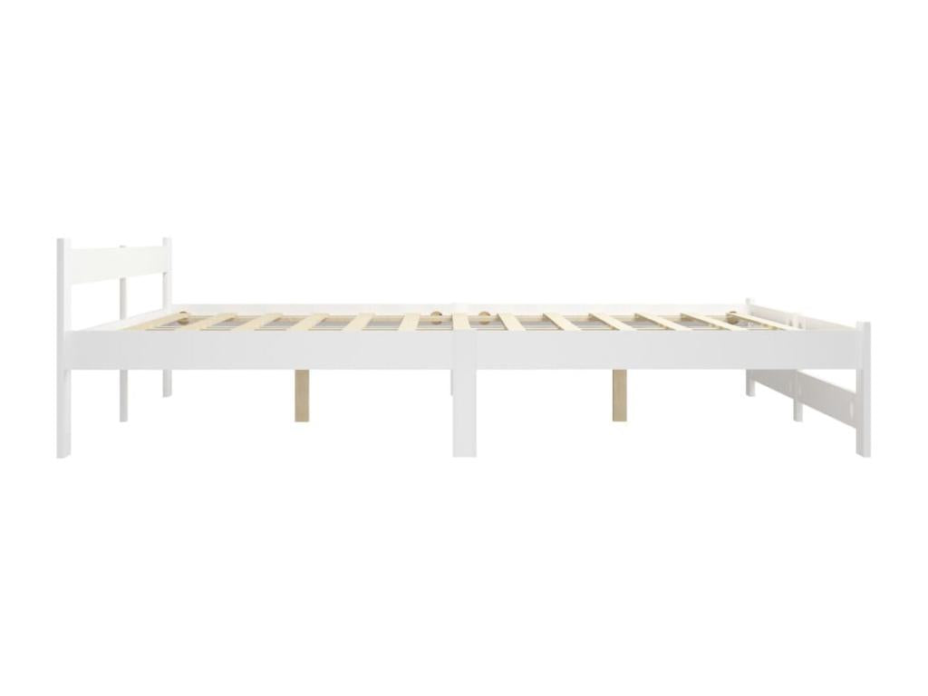White Pine Wood Bed, 200 x 200 cm