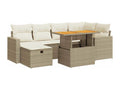 Beige Woven Resin Wicker Outdoor Furniture Set - dlz1766575966038