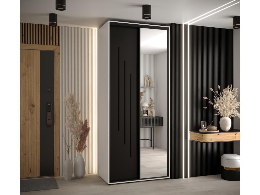 Black Wardrobe, 120 x 60 x 235.2 cm