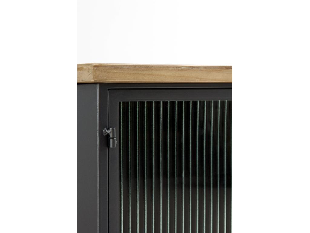 Black Metal TV Stand