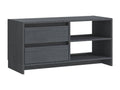 Gray Pine Wood TV Stand, 80 x 31 x 39 cm