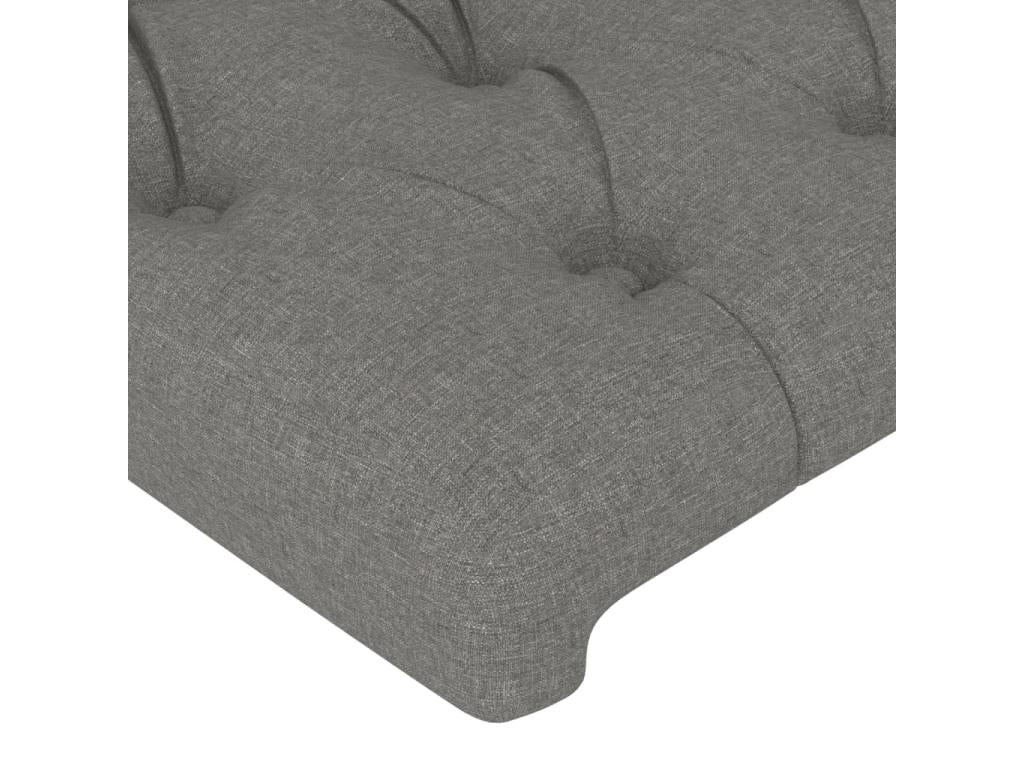 Gray Fabric Bed, 100 x 7 x 78 cm