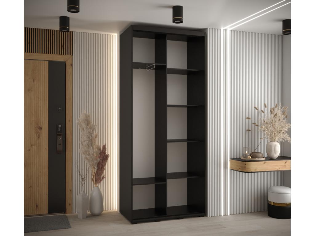 Black Wardrobe, 100 x 45 x 235.2 cm - dlz1766576364963