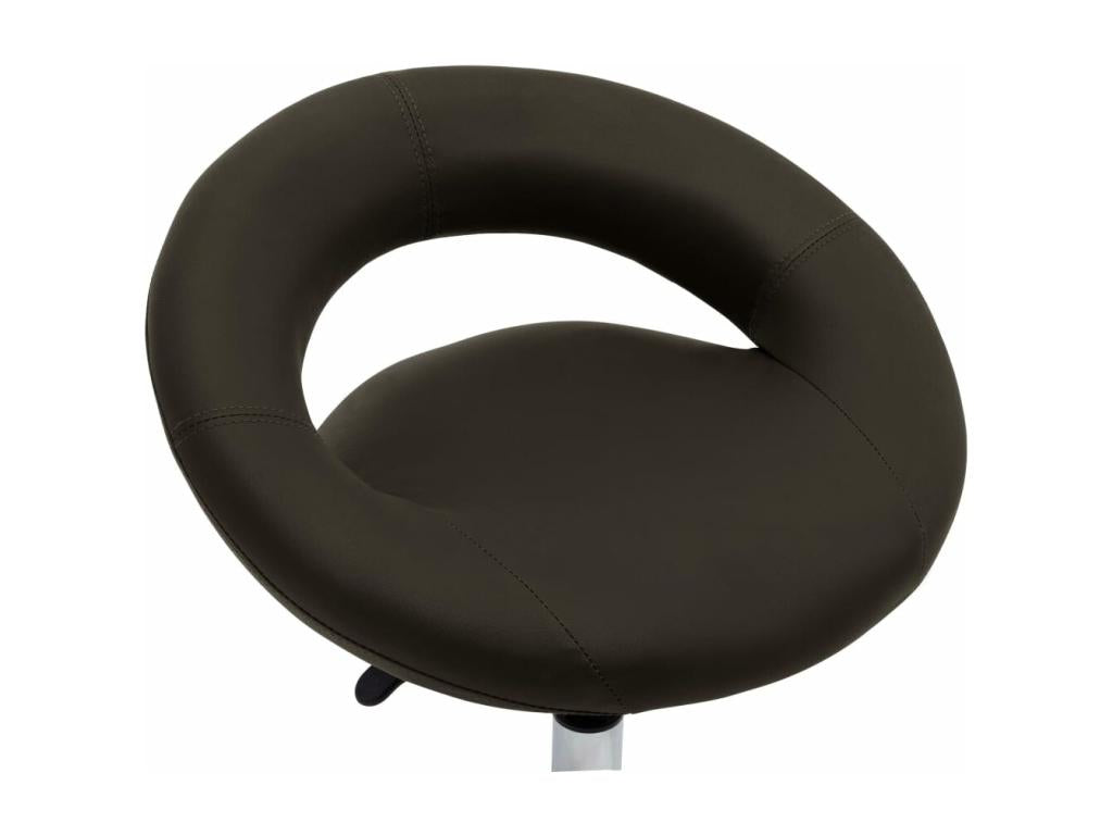 Brown Faux Leather Chair