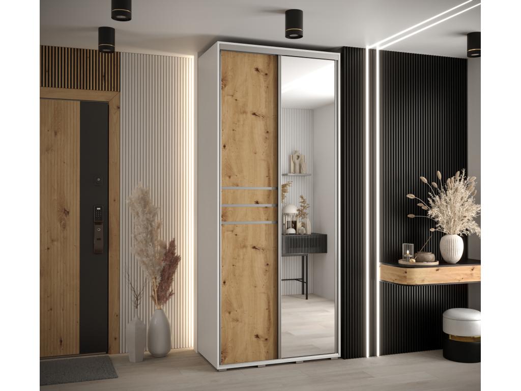 White Wardrobe, 110 x 60 x 235.2 cm