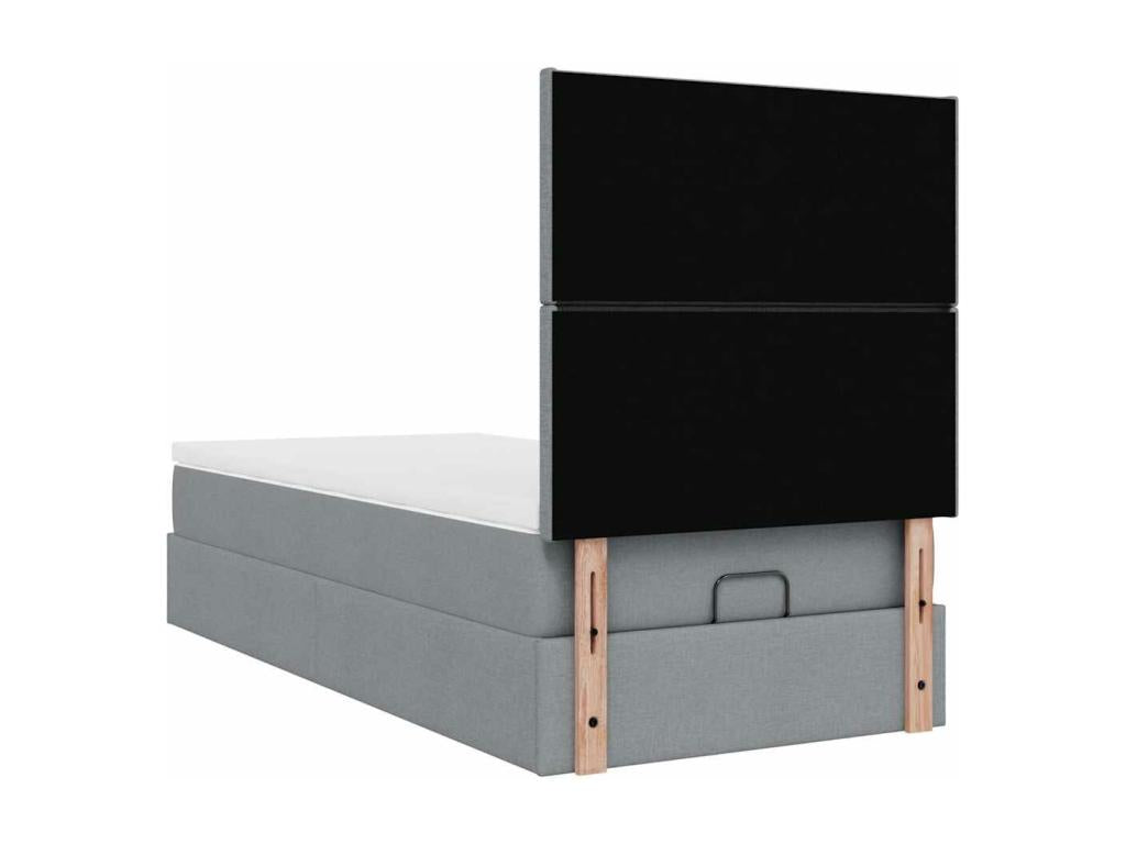 Gray Fabric Mattress, 100 x 200 cm