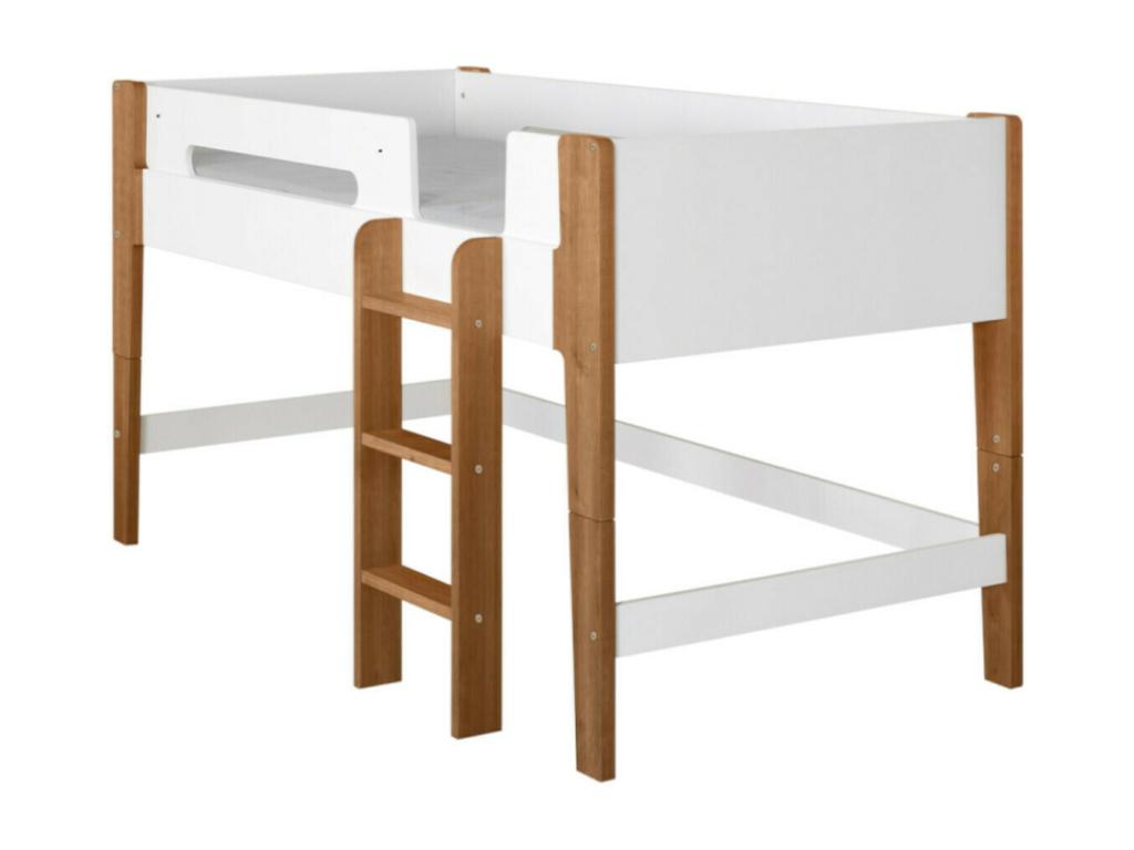 White Solid Wood Mattress, 90 x 190 cm