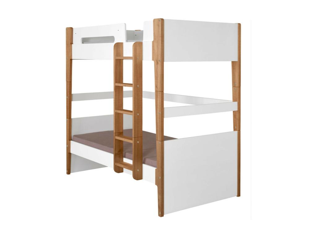 White Solid Wood Mattress, 90 x 190 cm