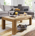 Brown Solid Wood Coffee Table, 110 x 40 x 60 cm