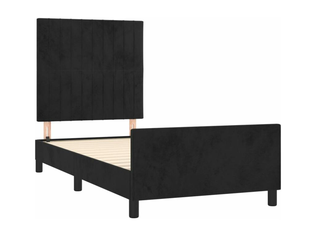 Black Velvet Mattress, 100 x 200 cm