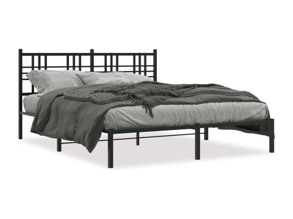 Black Metal Mattress, 150 x 200 cm