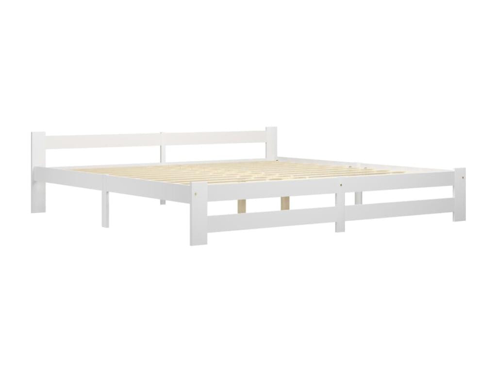 White Pine Wood Bed, 200 x 200 cm