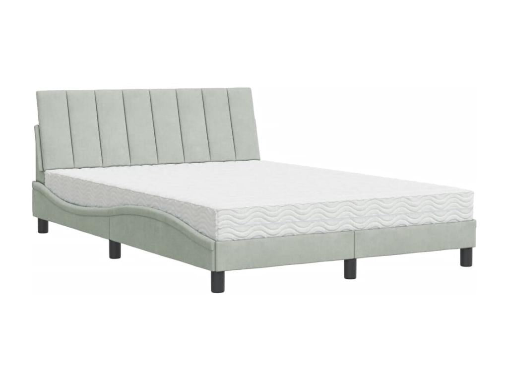 Gray Velvet Mattress, 120 x 200 cm