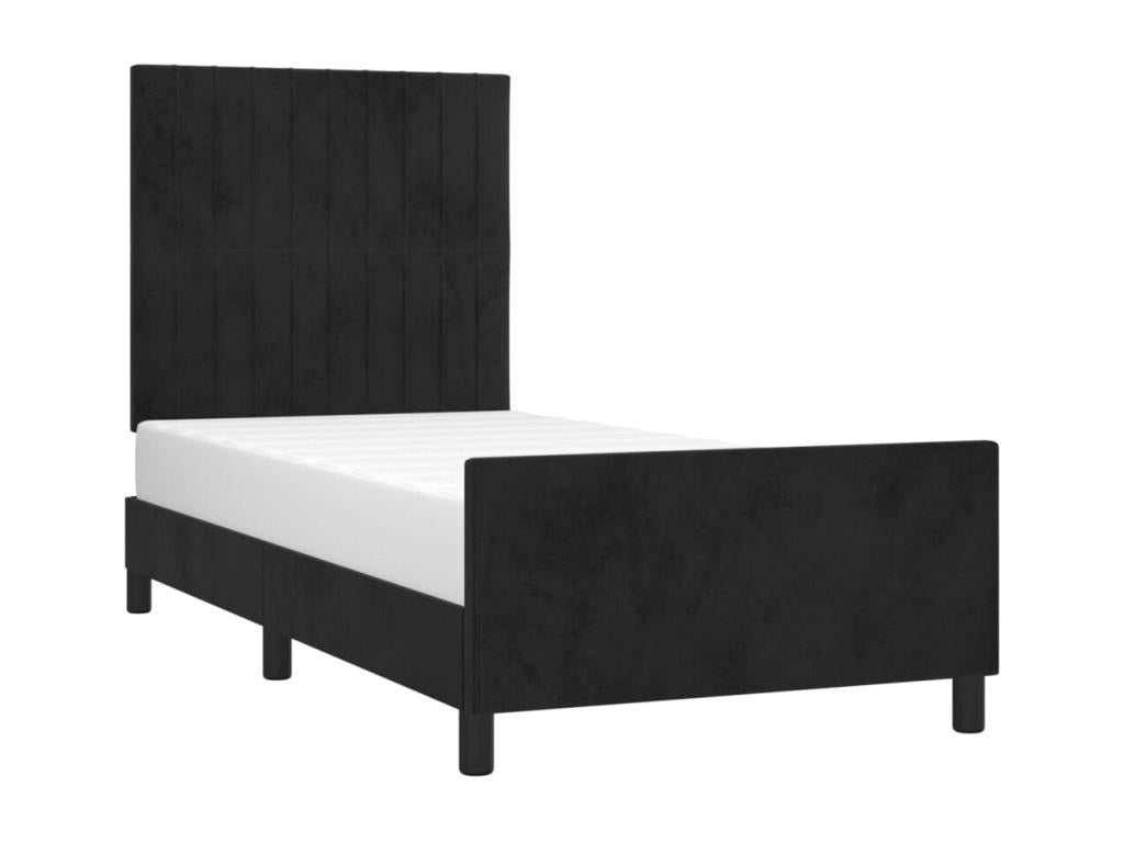 Black Velvet Mattress, 100 x 200 cm