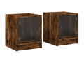 Brown Oak Wood Home Furniture, 35 x 37 x 42 cm