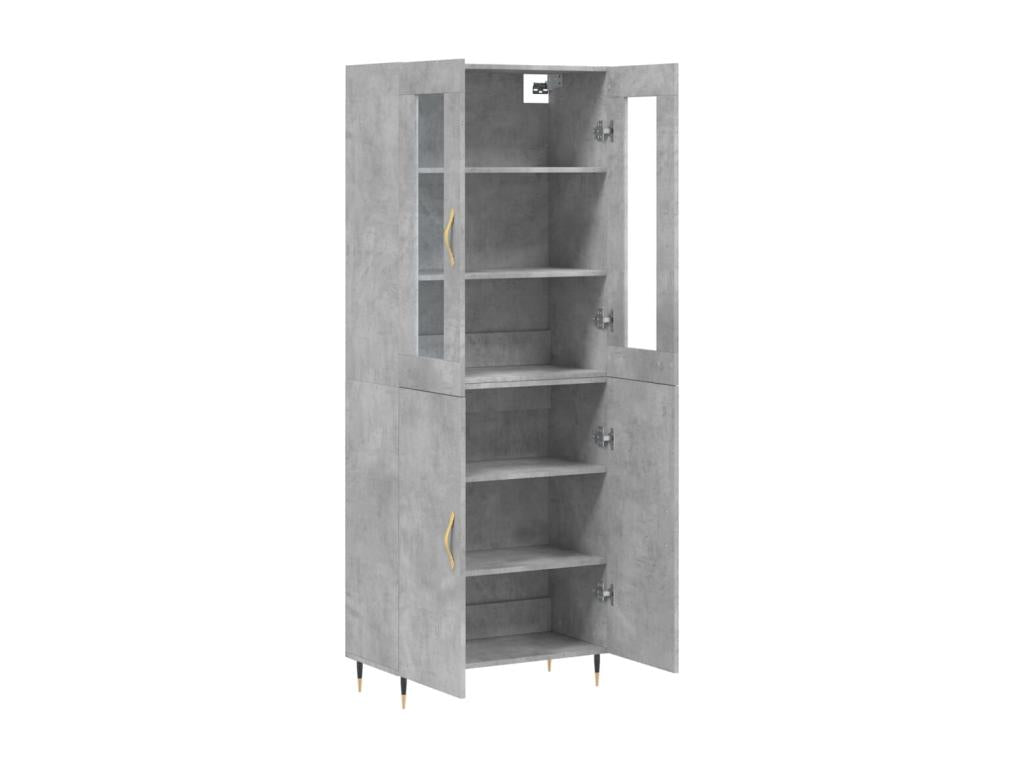 Gray Sideboard, 69.5 x 34 x 180 cm